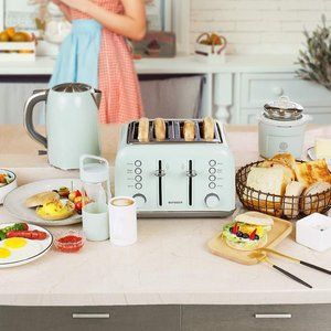 Buydeem Retro 4 slice toaster